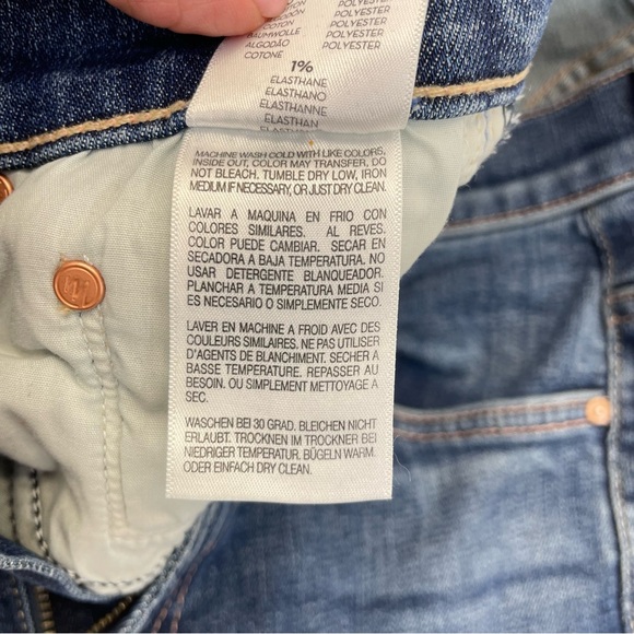 MOTHER The Insider Crop Step Fray Jeans 25 Blue - Picture 10 of 16